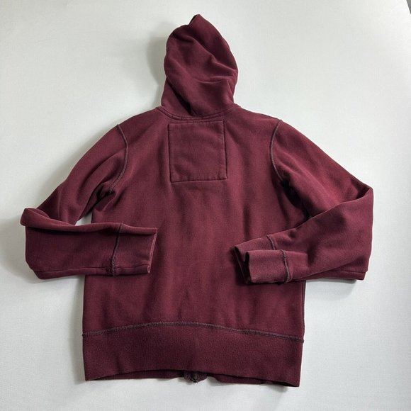 Abercrombie & Fitch Maroon Red Long Sleeve Hooded Sweater Boys Size Large - Picture 2 of 9